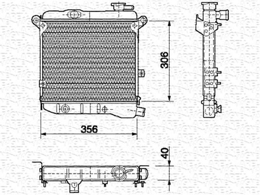MAGNETI MARELLI Radiators, Motora dzesēšanas sistēma 350213450000